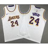 Kobe Bryant 24, L.A. Lakers [White] -NIÑOS